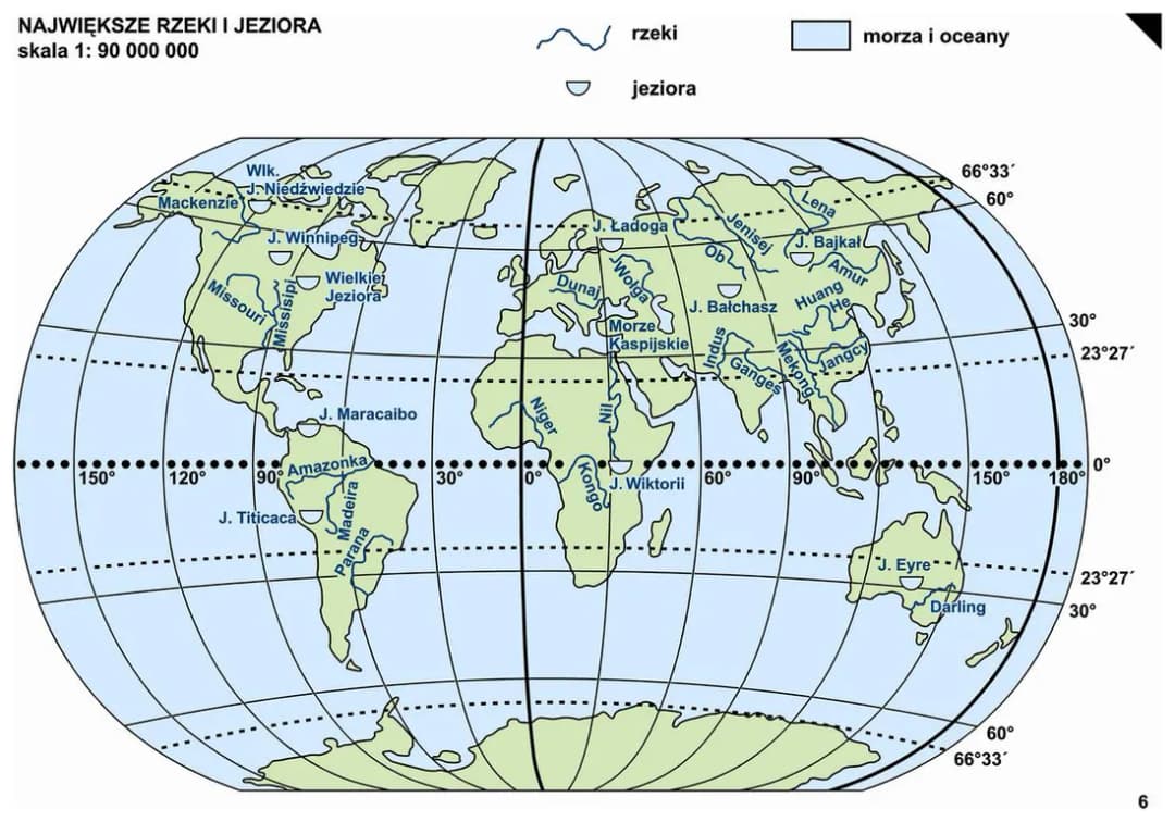 Mapa największych rzek świata - poznaj najdłuższe rzeki na wszystkich kontynentach